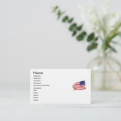 America Patriotic 862 Visitekaartje (Staand voorkant)