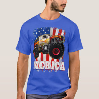 America Patriotic Monster Truck 2 T-shirt