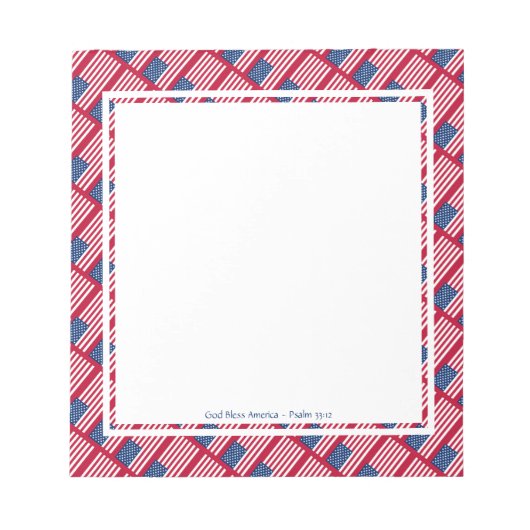 AMERICA Patriotic Personalized USA Notitieblok (Voorkant)