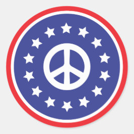 America Peace Ronde Sticker