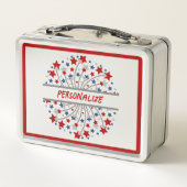 America Red White Blue Fireworks gepersonaliseerd (Achterkant)