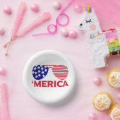 America Red White Blue-zonnebril Papieren Kommen (Feest)