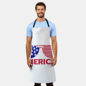 America Red White Blue-zonnebril Schort (Gedragen)