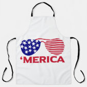 America Red White Blue-zonnebril Schort (Voorkant)