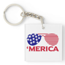 America Red White Blue-zonnebril