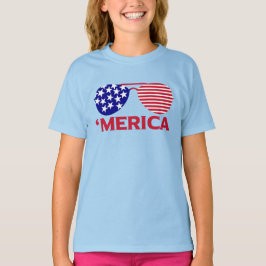 America Red White Blue-zonnebril T-shirt