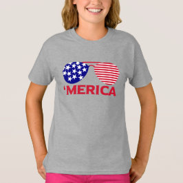 America Red White Blue-zonnebril T-shirt