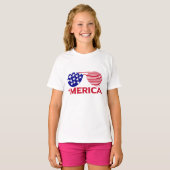 America Red White Blue-zonnebril T-shirt (Voorkant volledig)
