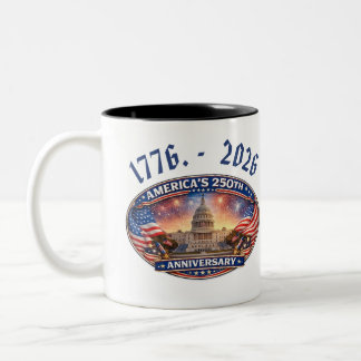 America’s 250 anniversary  tweekleurige koffiemok