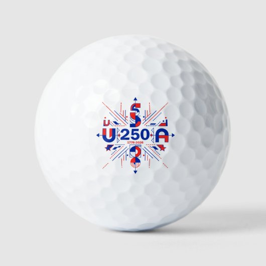 America’s 250th anniversary golfballen (Voorkant)