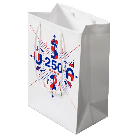 America’s 250th anniversary medium cadeauzakje (Achterkant Gekanteld)