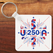 America’s 250th anniversary sleutelhanger (Voorkant)
