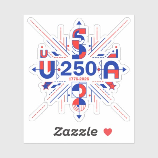 America’s 250th anniversary sticker (Vel)