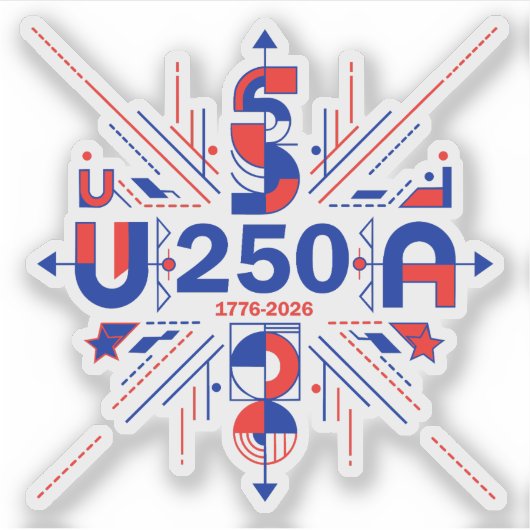 America’s 250th anniversary sticker (Voorkant)