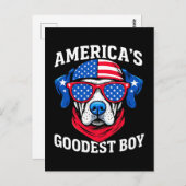 America’s Goodest Boy Dog Briefkaart (Voorkant / Achterkant)