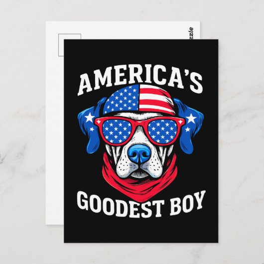 America’s Goodest Boy Dog Briefkaart (Voorkant / Achterkant)