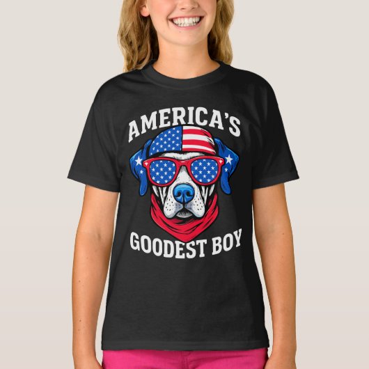 America’s Goodest Boy Dog T-shirt (Voorkant)