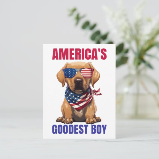 America’s Goodest Labrador Briefkaart (Staand voorkant)
