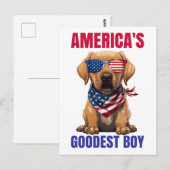 America’s Goodest Labrador Briefkaart (Voorkant / Achterkant)