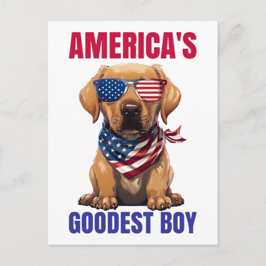 America’s Goodest Labrador Briefkaart (Voorkant)