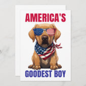 America’s Goodest Labrador Kaart (Voorkant / Achterkant)