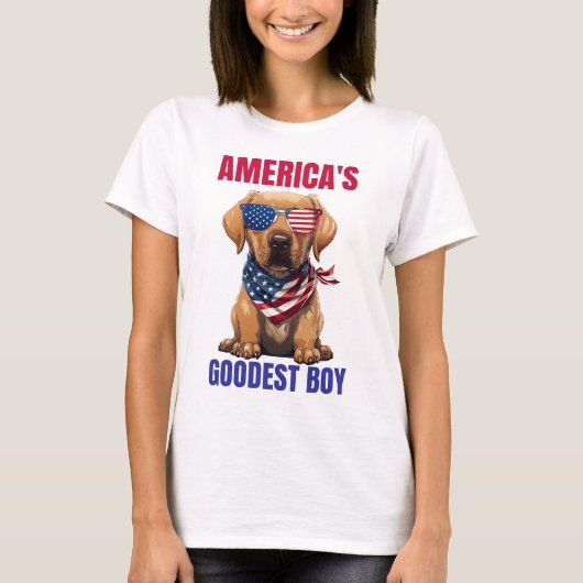 America’s Goodest Labrador T-shirt (Voorkant)