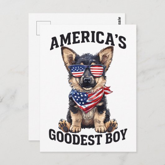 America’s Goodest Shepherd Briefkaart (Voorkant / Achterkant)