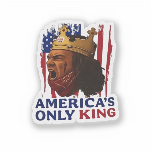 America’s Only King Sticker (Voorkant)