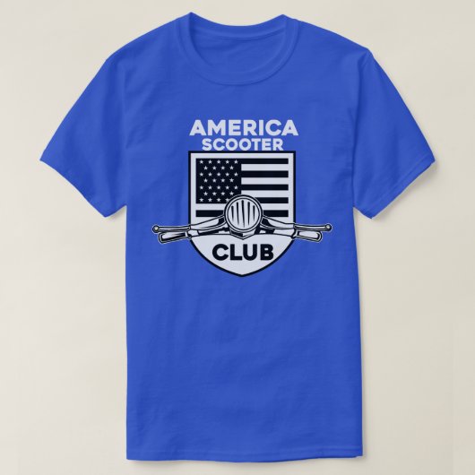 AMERICA SCOOTER CLUB T-SHIRT (Design voorkant)