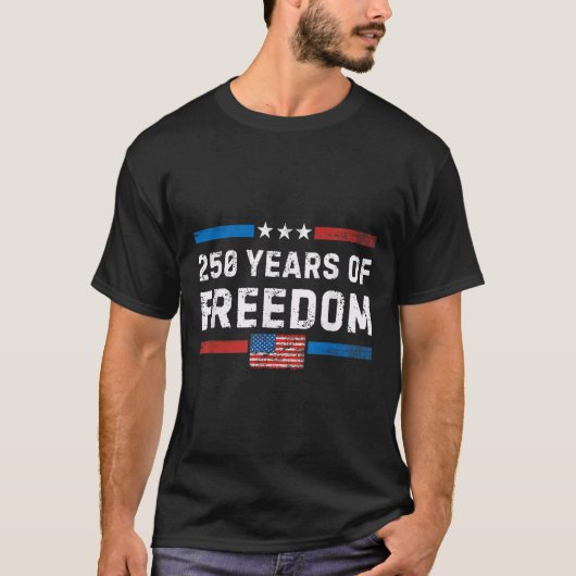 America Semiquincentennial juli 4 2026 250 jaar O T-shirt (Voorkant)