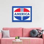 AMERICA SIGN CANVAS AFDRUK (Insitu (Woonkamer))
