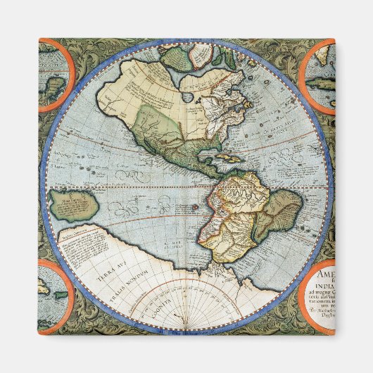 America Sive India Nova Magneet (Voorkant)