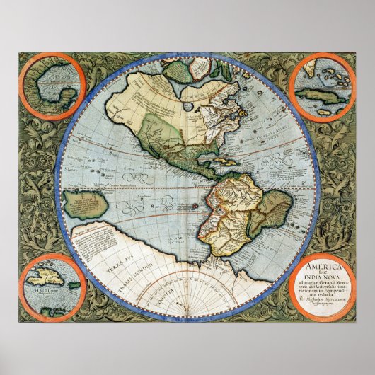 America Sive India Nova Poster (Voorkant)