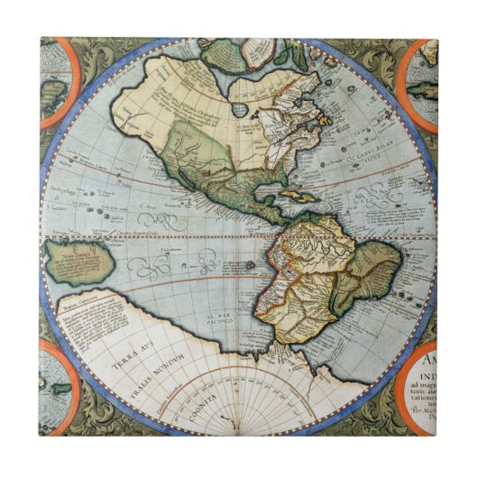 America Sive India Nova Tegeltje (Voorkant)