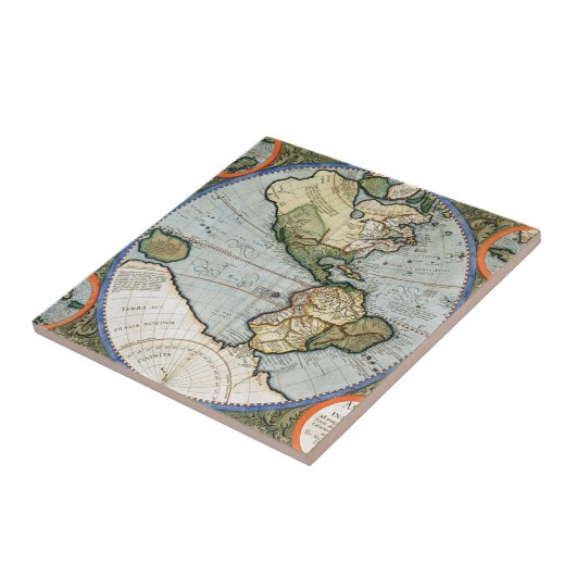 America Sive India Nova Tegeltje (Zijkant)