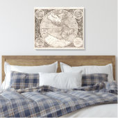 America sive India Novam, 1609 Canvas Afdruk (Insitu (Slaapkamer))