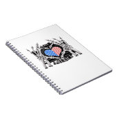 America Skeleton Hands Notitieboek (Rechterzijde)