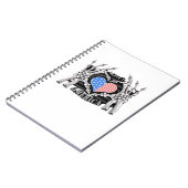 America Skeleton Hands Notitieboek (Linkerzijde)