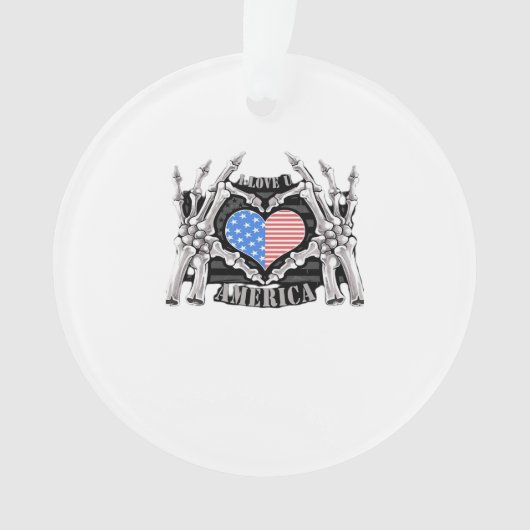 America Skeleton Hands Ornament (voorkant)