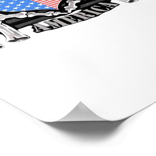 America Skeleton Hands Poster (Hoek)