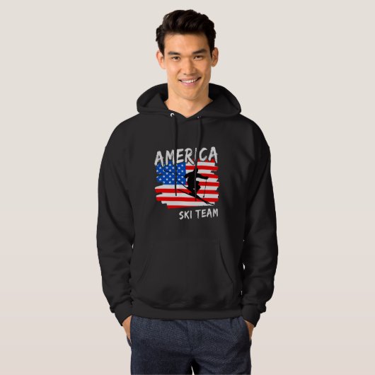 America Ski Hoodie (Voorkant volledig)
