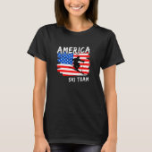 America Ski T-Shirt (Voorkant)