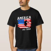 America Ski T-Shirt (Voorkant)