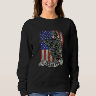 America Soldier Thank You Patriotic Veterans Day Trui