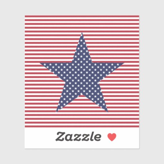 America Stars Sticker (Vel)