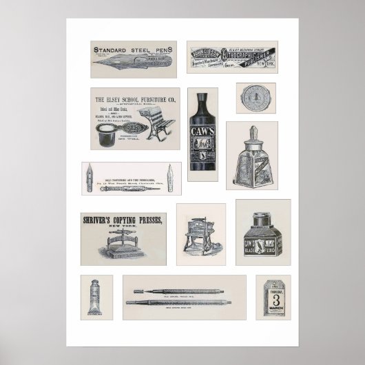 America Stationer 1881 Poster (Voorkant)