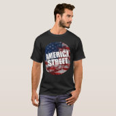 America Street Black T-Shirt (Voorkant volledig)