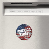 America Street Round Magnet (Insitu (Vaatwasser))