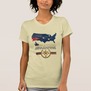 America Strong - Elegante kracht, stijlvolle geest T-shirt