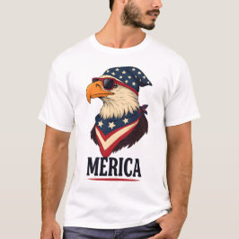 America Sunglass Eagle - Grappig 4 juli Graphic T-shirt